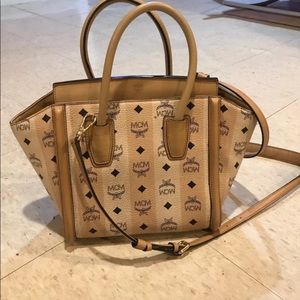 MCM Canvas Tote Bag.